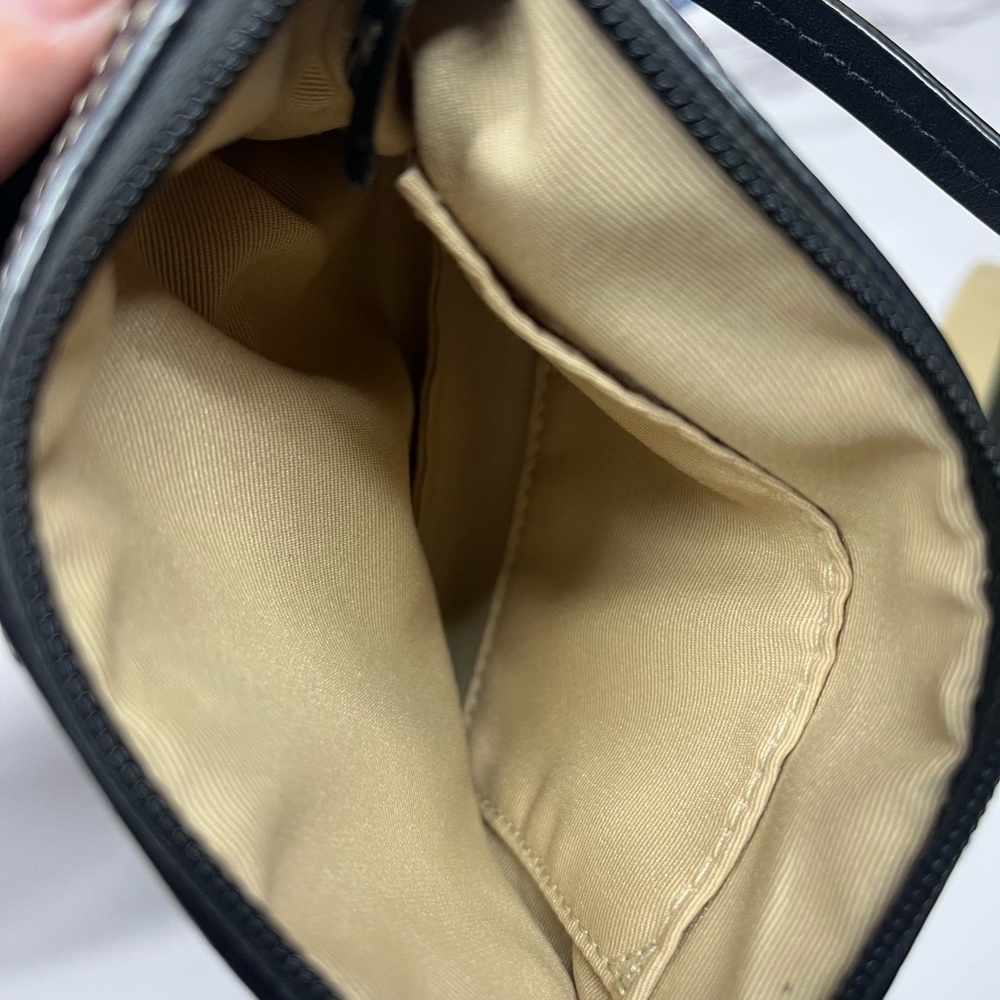 Coach Colette Zip Top Wristlet in Black - Picture 3 of 4